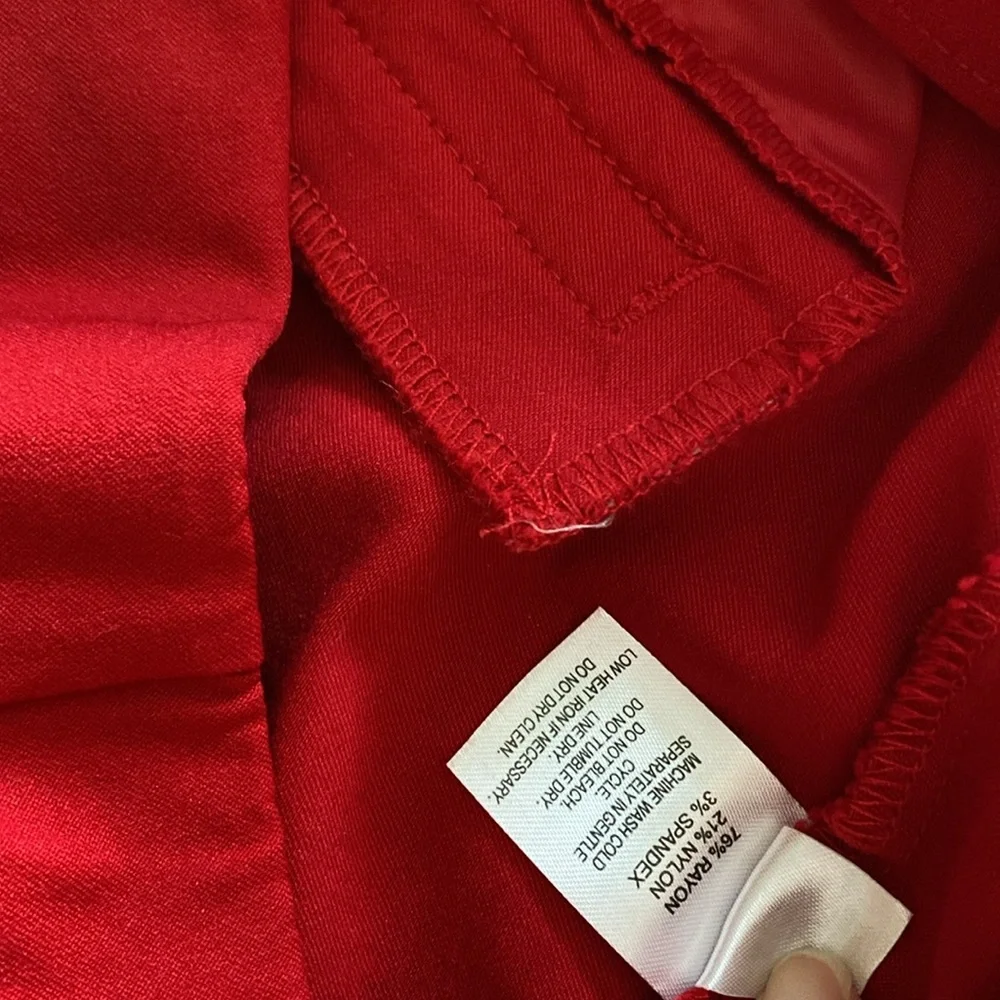 crosby. red dress pants (8) WORN ONCE, like new! - Picture 5 of 9
